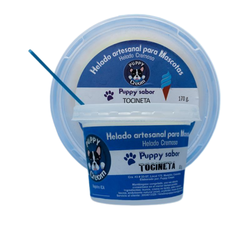 Helado Puppy Cream Tocineta 4 onz
