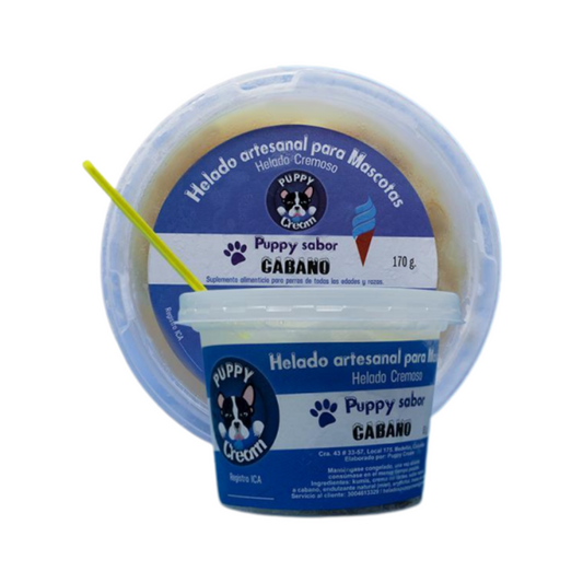Helado Puppy Cream Cabano 8 Onz