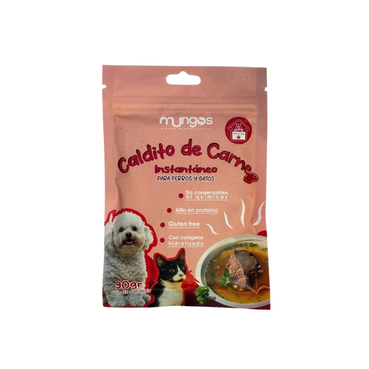Mungos Caldito de Carne instantaneo Perros y Gatos