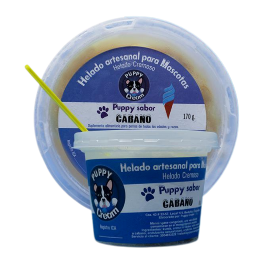 Helado Puppy Cream Cabano 4 Onz