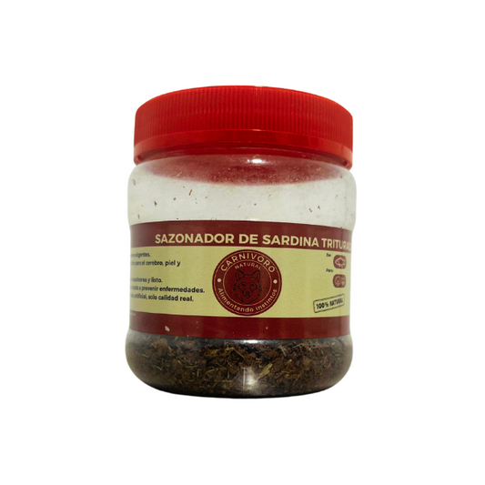 Sazonador natural de sardina para perros