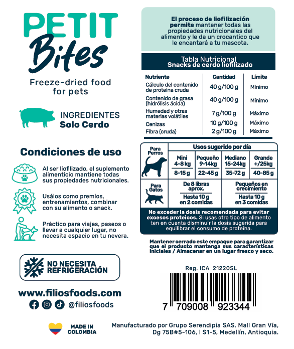 Petit Bites Cerdo 85g