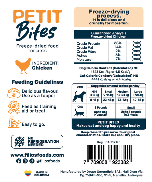 Petit Bites Pollo 45G