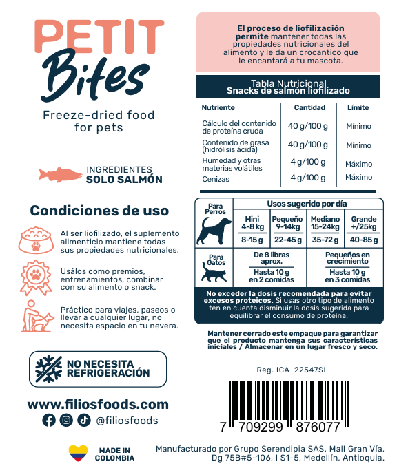 Petit Bites Salmón 300g