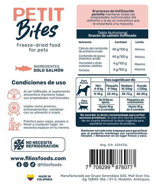 Petit Bites Salmón 300g