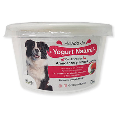 Helado de Frutos rojos con Yogurt Natural 120 gr