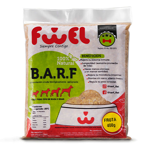 Fiel Barf Pollo Fruta 400 gr